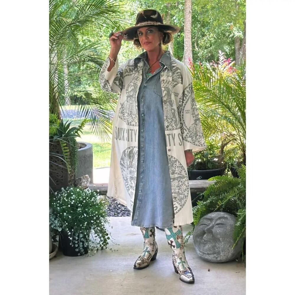 Jaded Gypsy Never Ending Fields Duster Sioux City Size S/M
